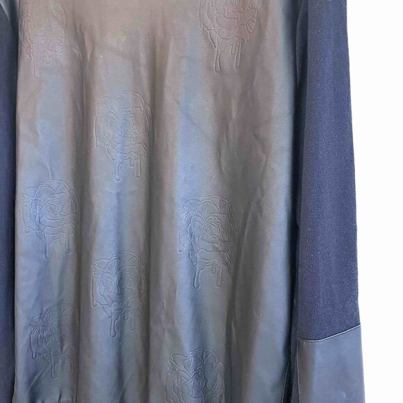 Stories by Kelly Osbourne Vegan Leather Sweatshirt - Picture 3 of 7